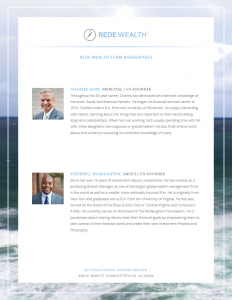 Rede Wealth Fact Sheet with Bios