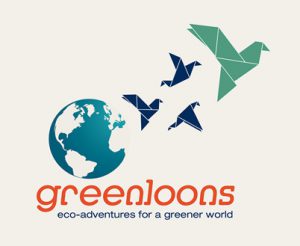 Logo for Greenloons eco-adventures for a greener world