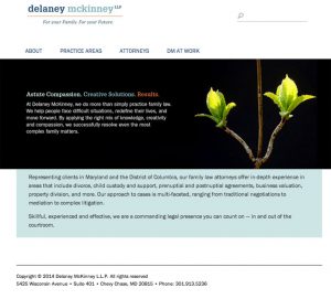 Website for Delaney McKinney LLP