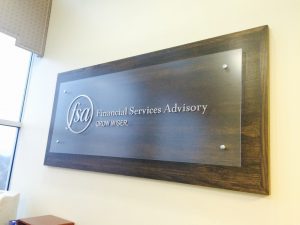 Financial Services Advisory Office Sign with Logo