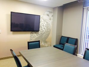 Financial Services Advisory Branded Wall Mural in Conference Room