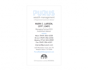 Purus Wealth Management Business Card