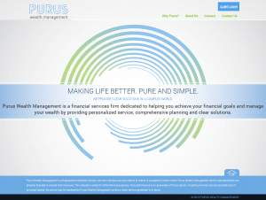 Purus Wealth Management Website Home Page