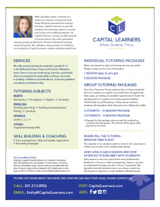Ad for Capital Learners