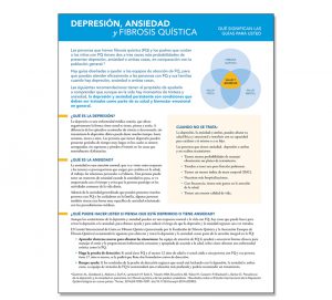 Cystic Fibrosis Foundation Spanish Language Patient Fact Sheet: Screening for Depression and Anxiety
