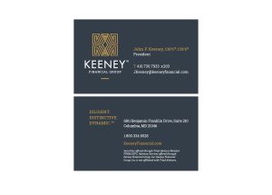 Rebrand and Redesign of Business Cards for Keeney Financial Group