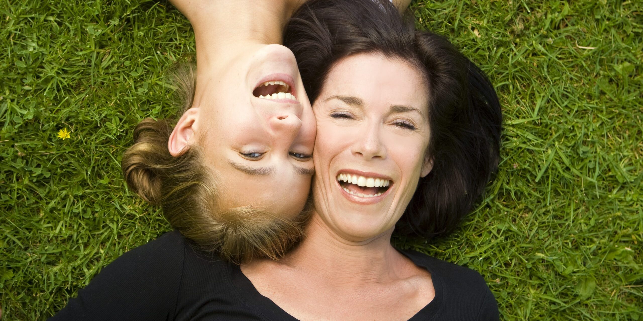 Mother and daughter outdoors on a Spring day