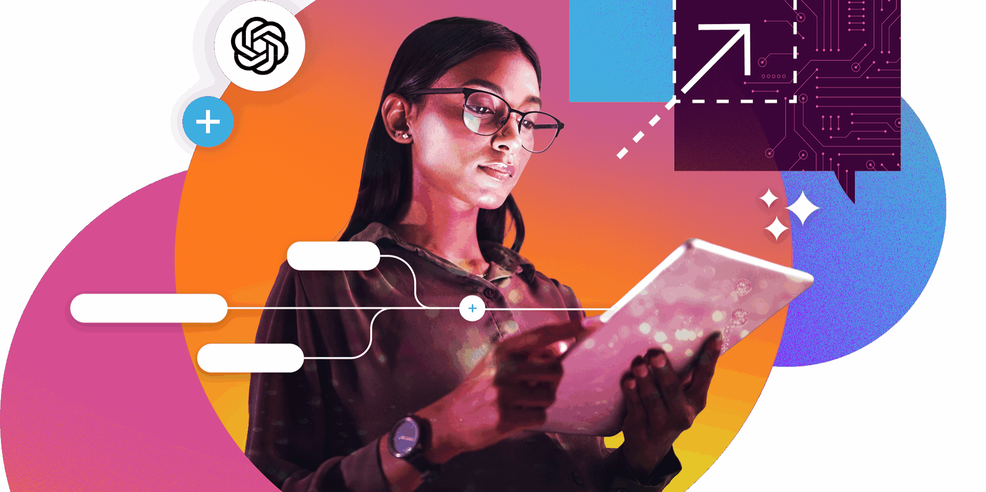 Hero graphic for the brand to showcase the Conversation Converter.