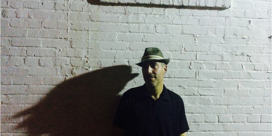 Bassist Scott of the Full Blown Hysterics Band in a Washington DC alley after performing at Jakes pub